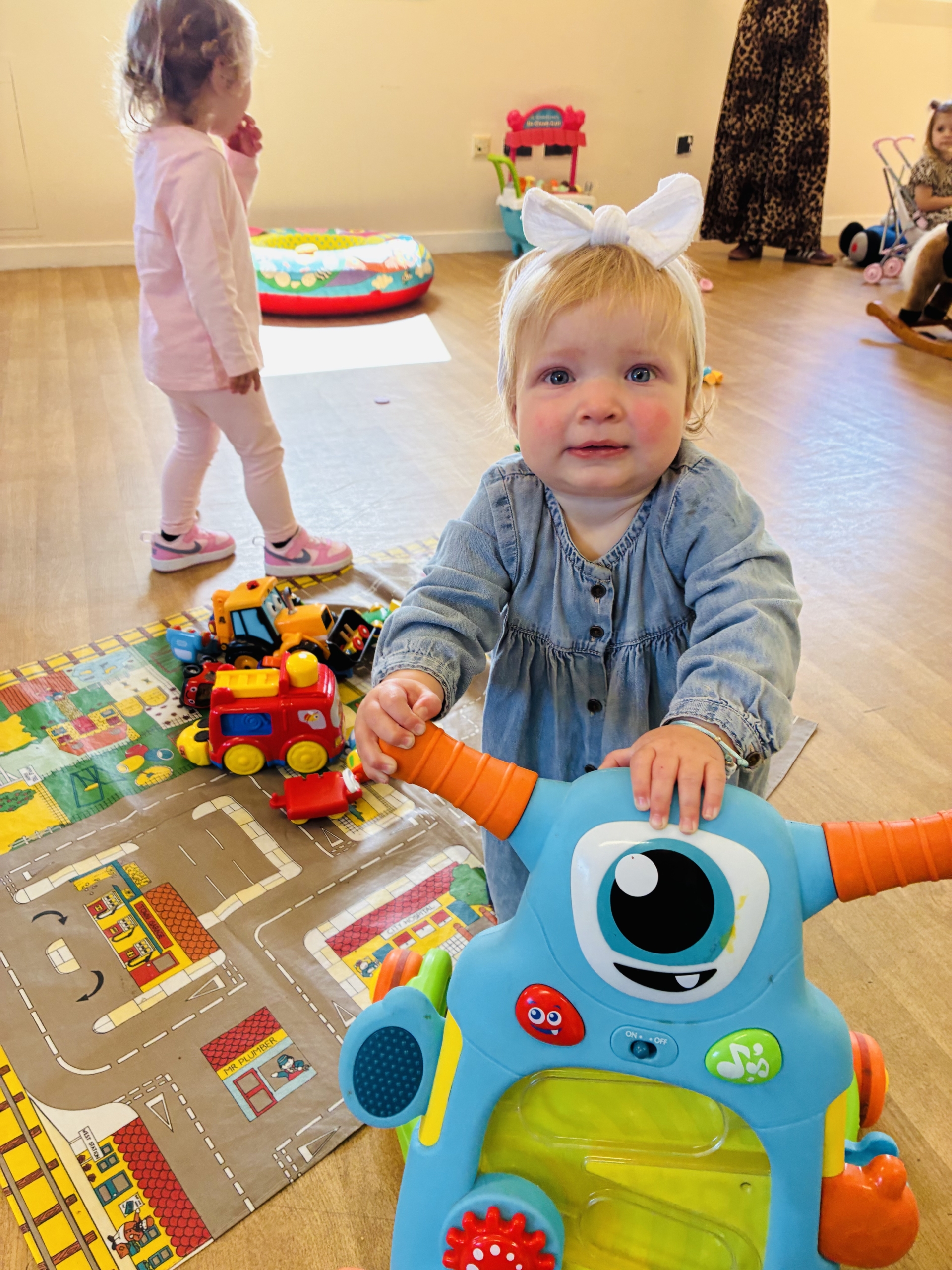 Children playing in the stay and play group at Coniston Community Centre.